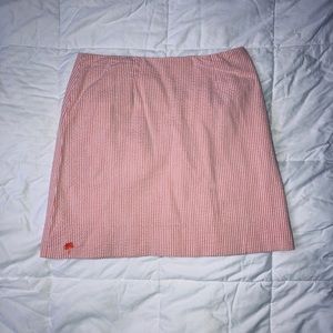 Lily Pulitzer sear sucher skirt (vintage)